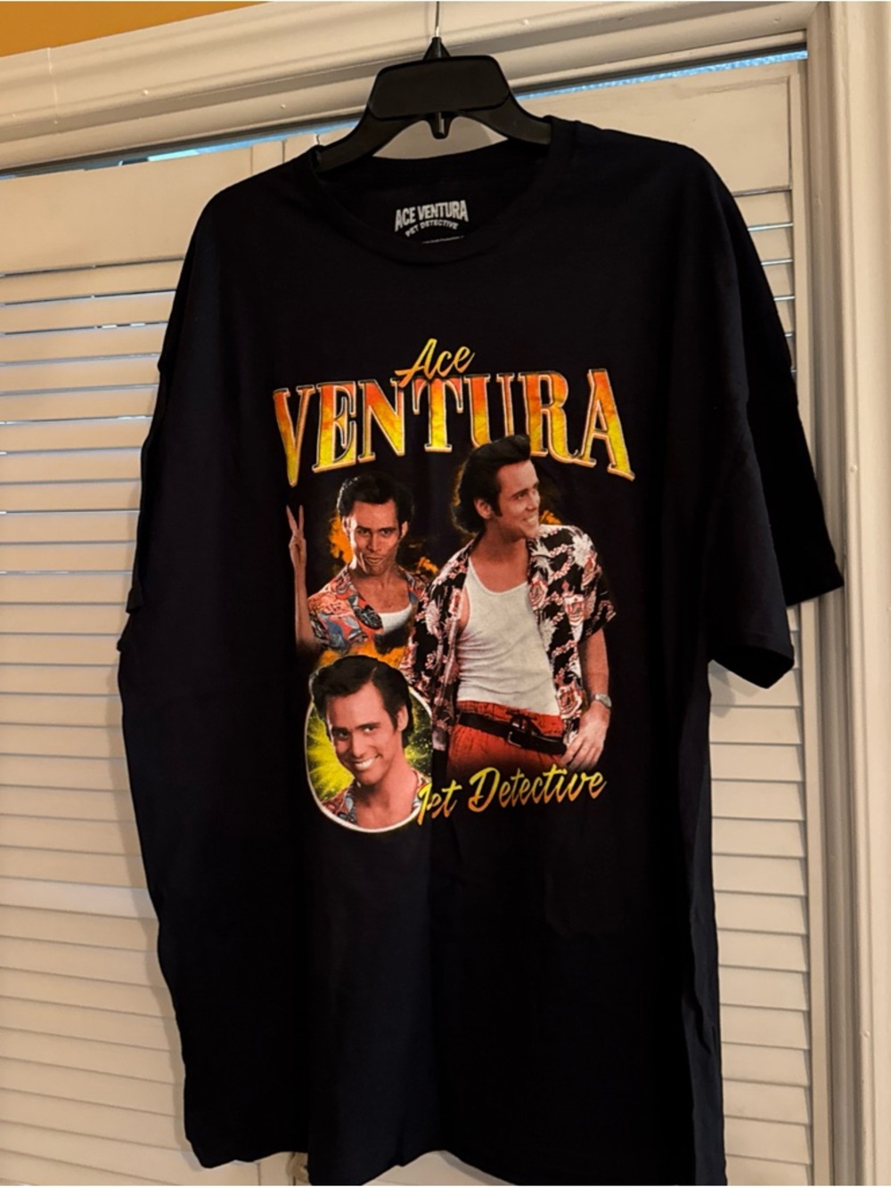Graphic Tee - Black with Yellow Accent